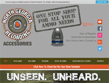 Tablet Screenshot of northgeorgiareloading.com